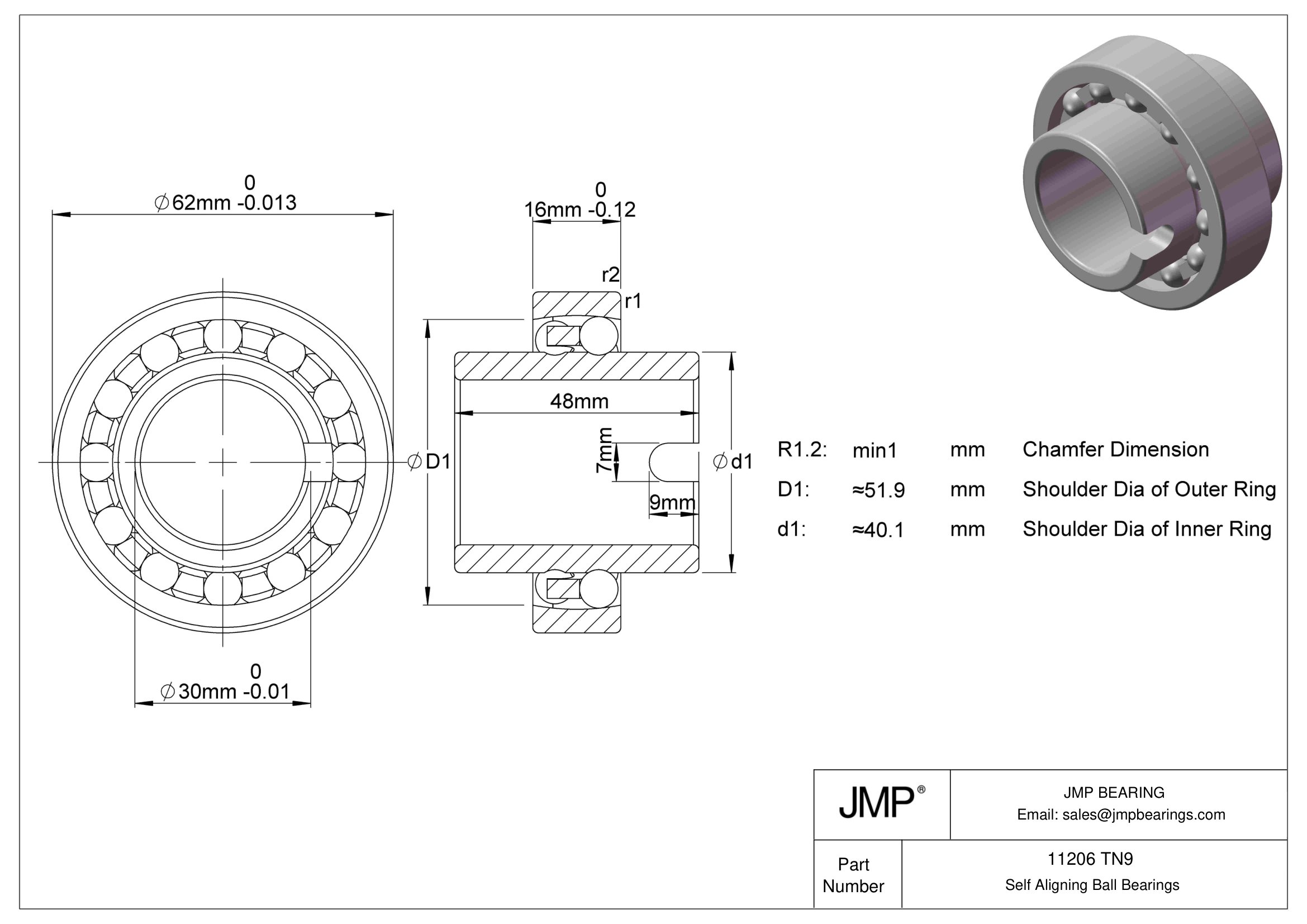 11206 TN9 engineering drawing