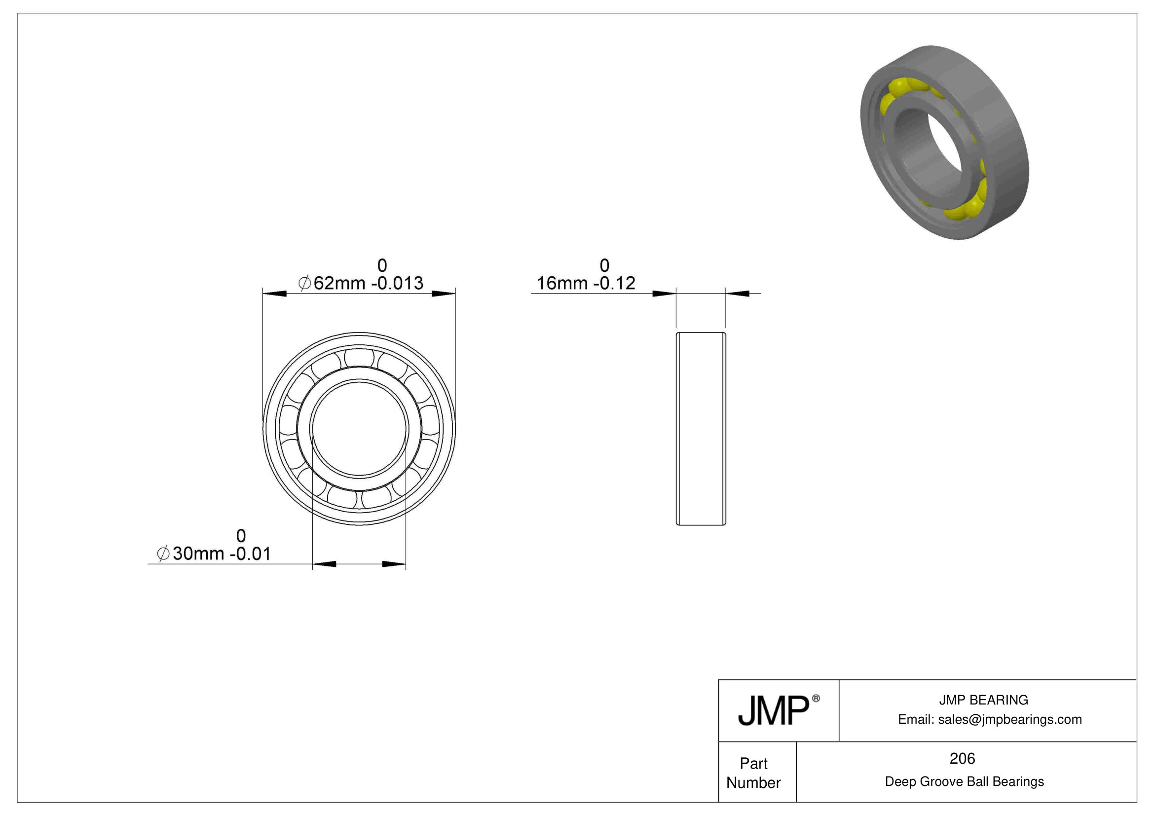206 engineering drawing