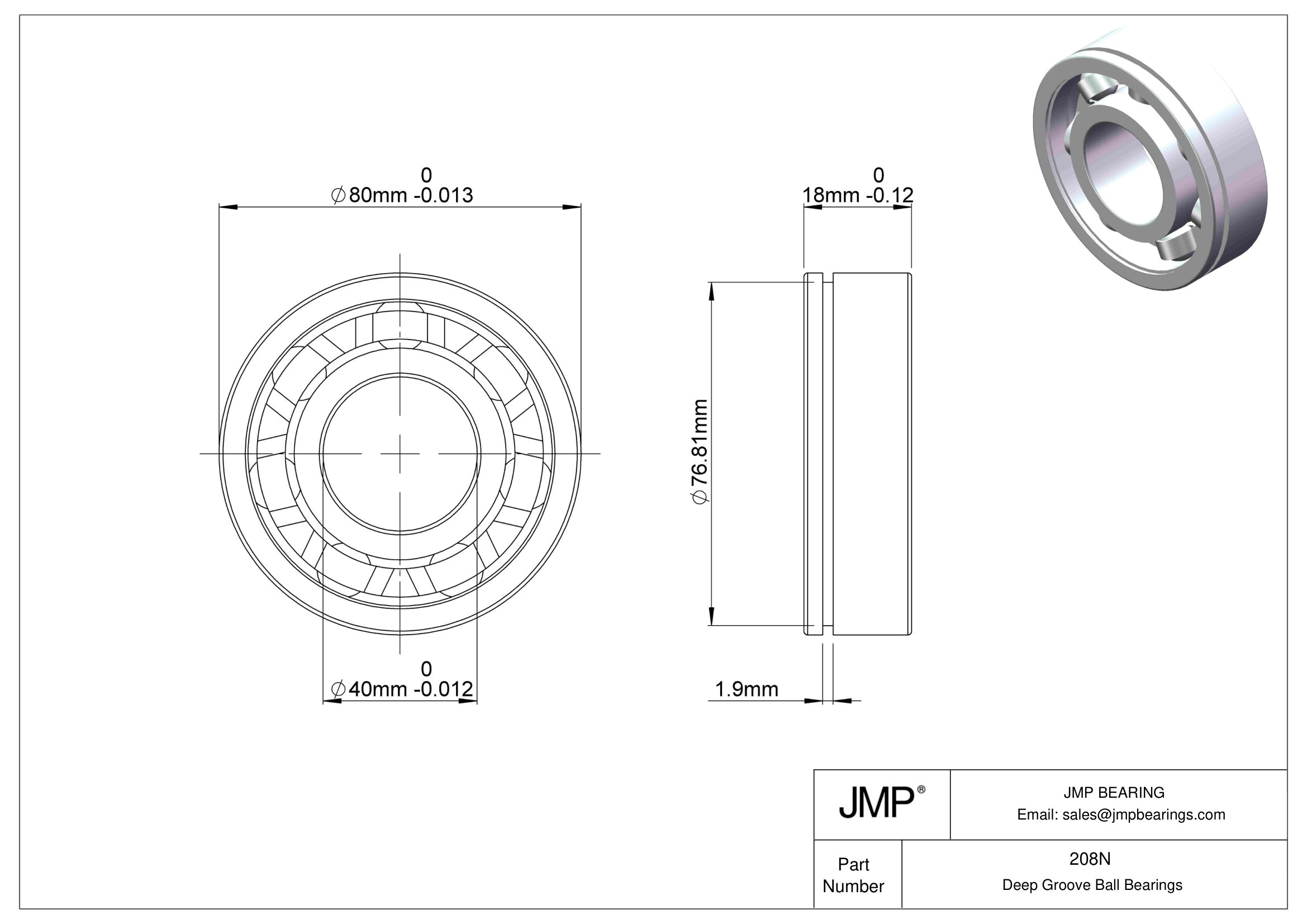 208N engineering drawing