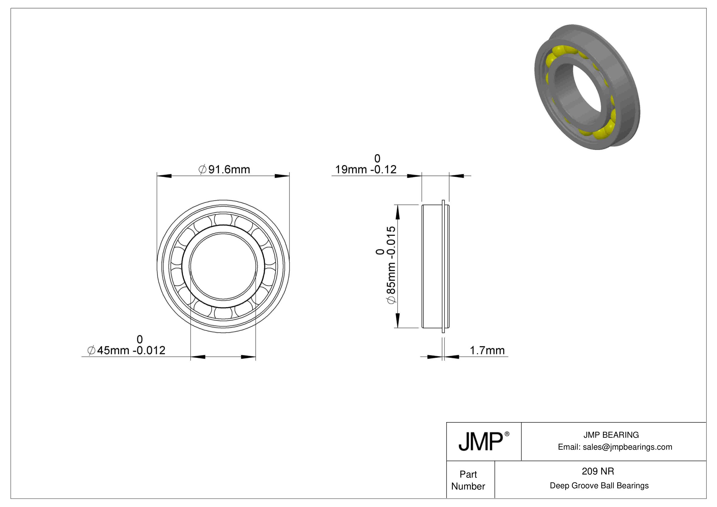 209 NR engineering drawing