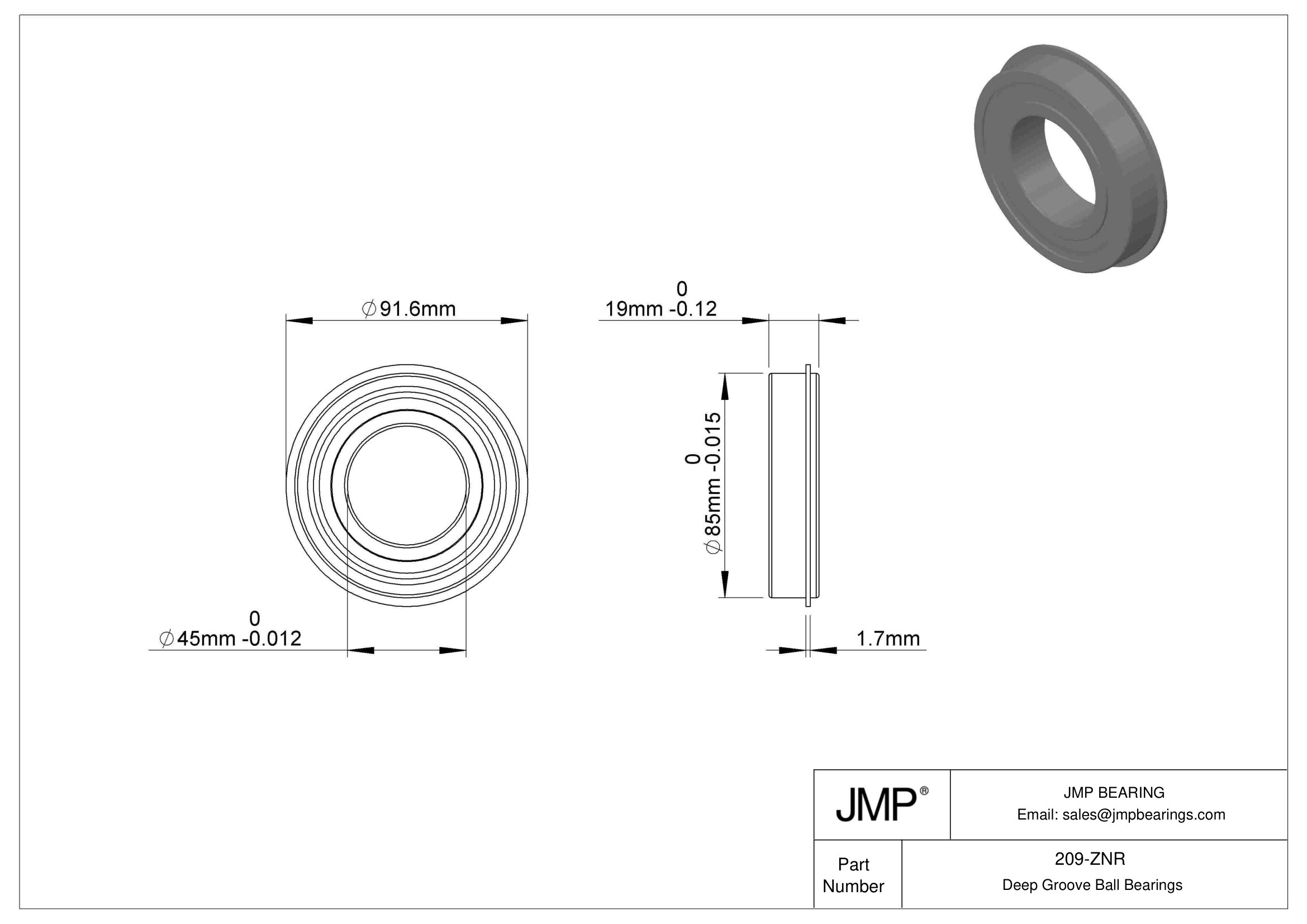 209-ZNR engineering drawing