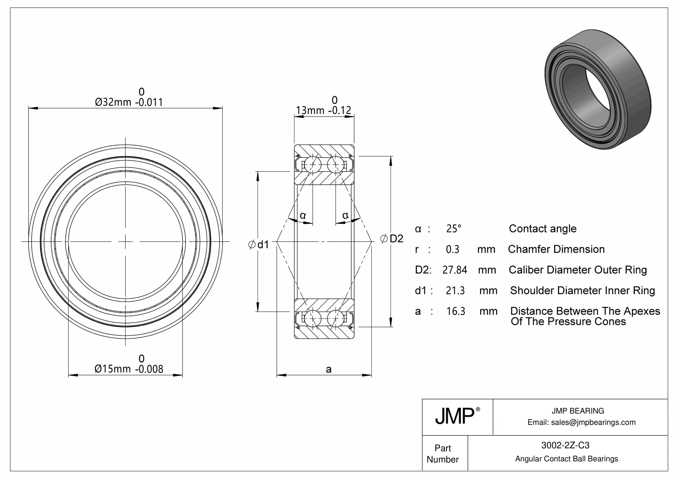 3002-2Z-C3 engineering drawing