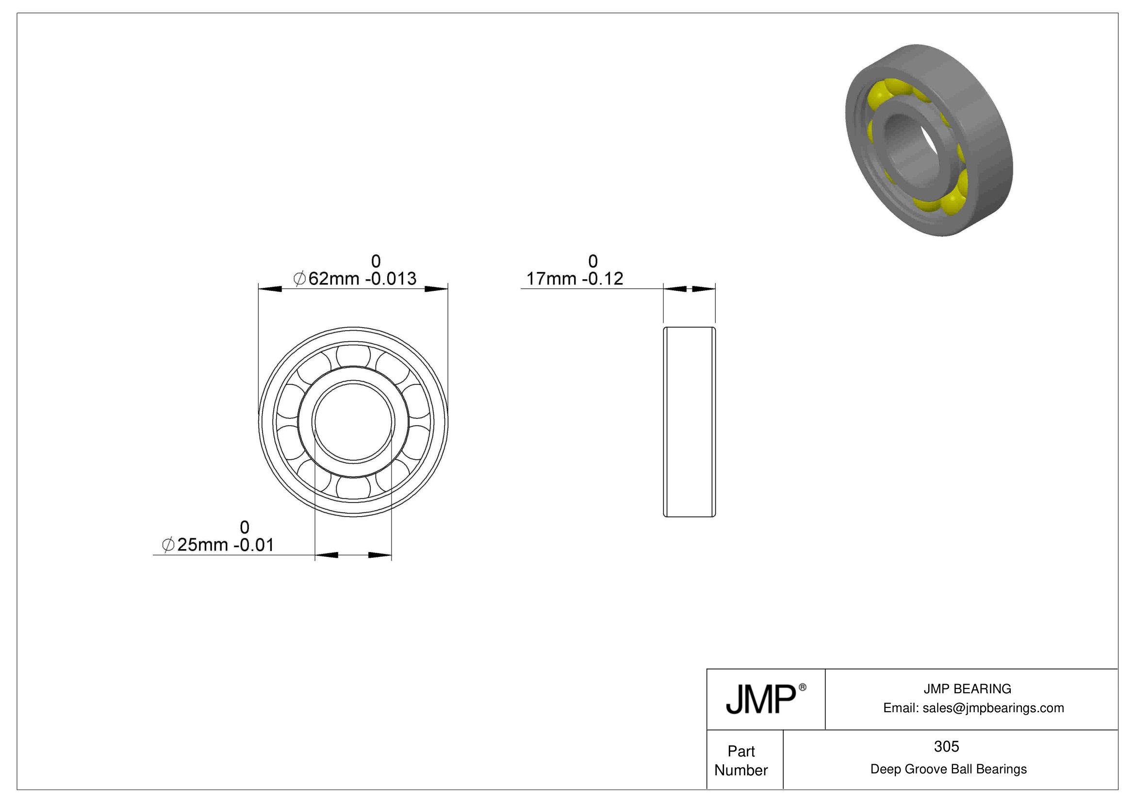305/C3 engineering drawing