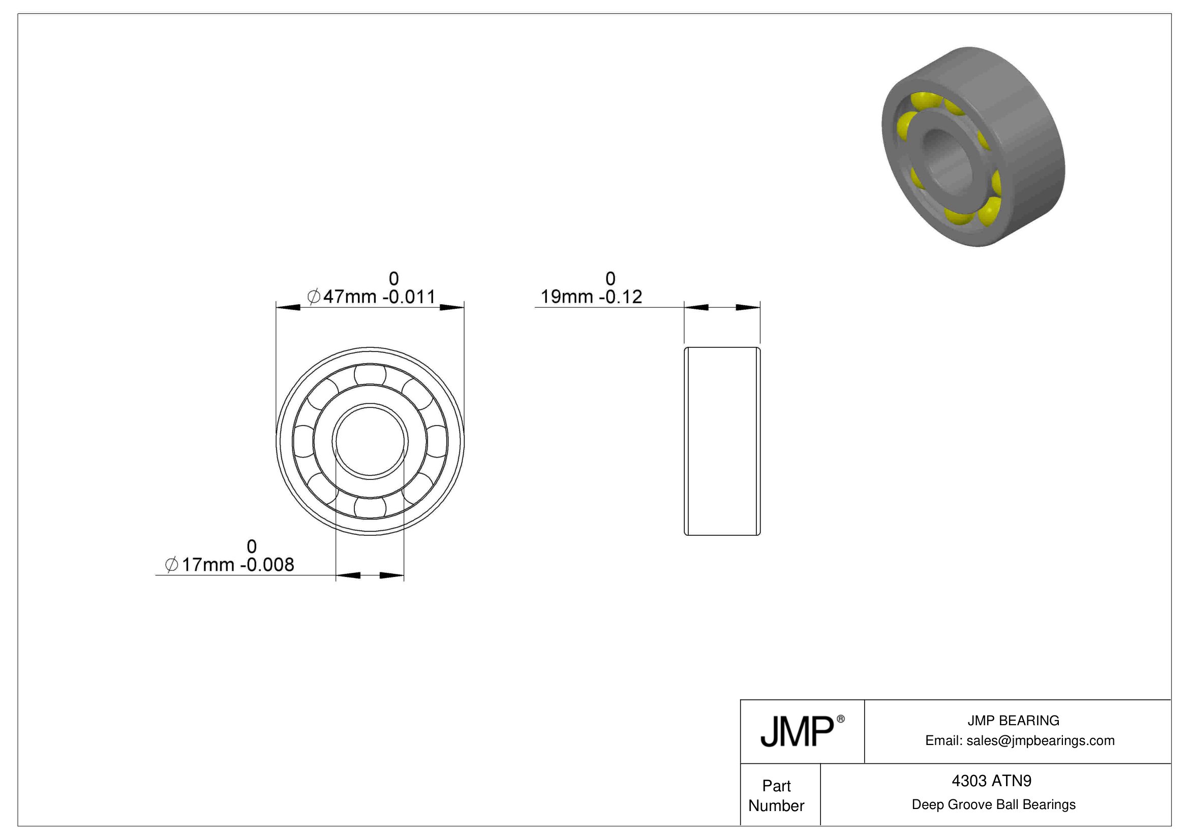 4303 ATN9 engineering drawing