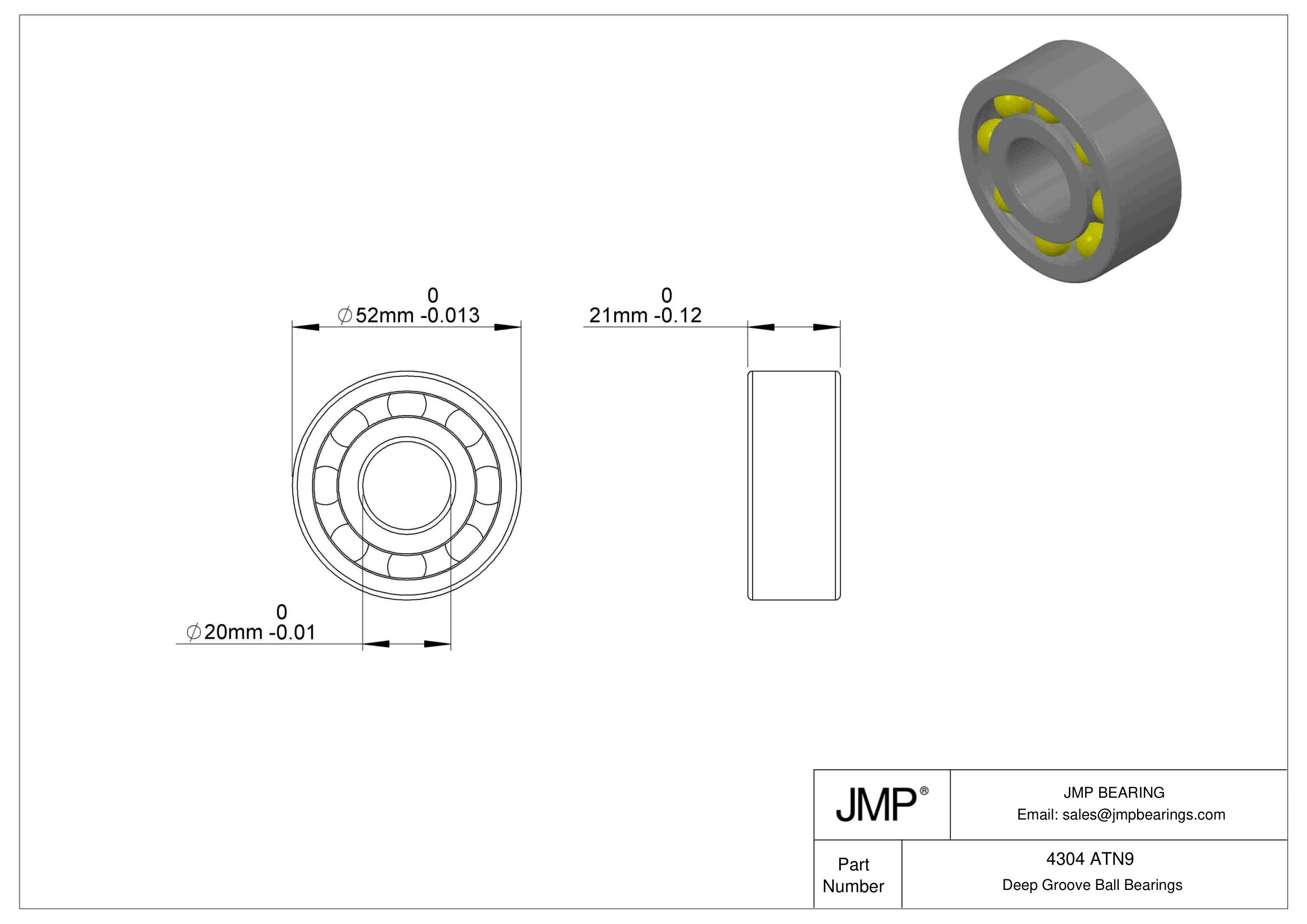 4304 ATN9 engineering drawing