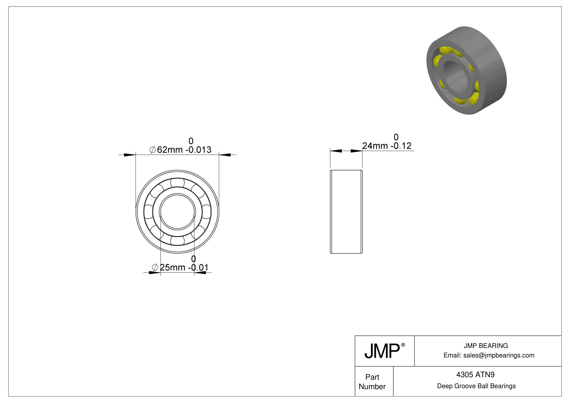 4305 ATN9 engineering drawing