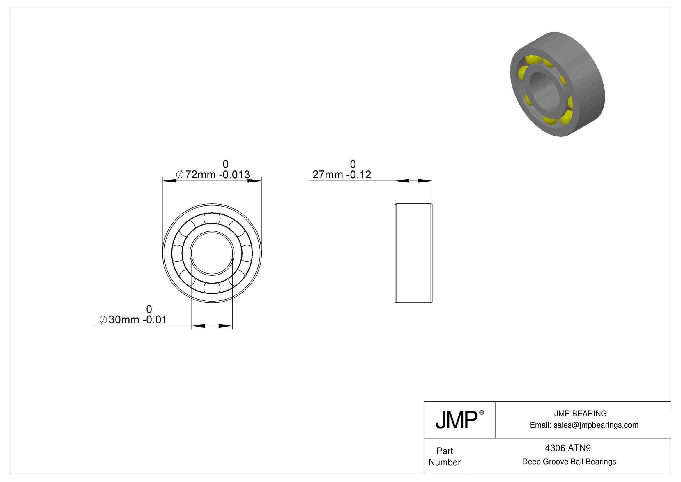 4306 ATN9 engineering drawing