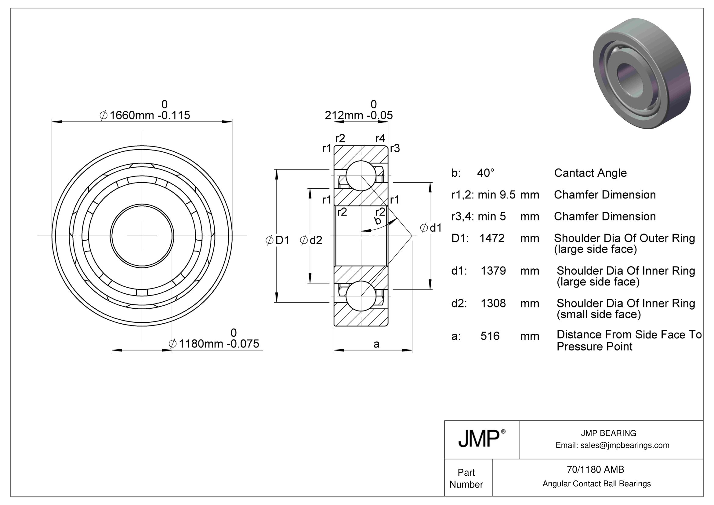 70/1180 AMB engineering drawing