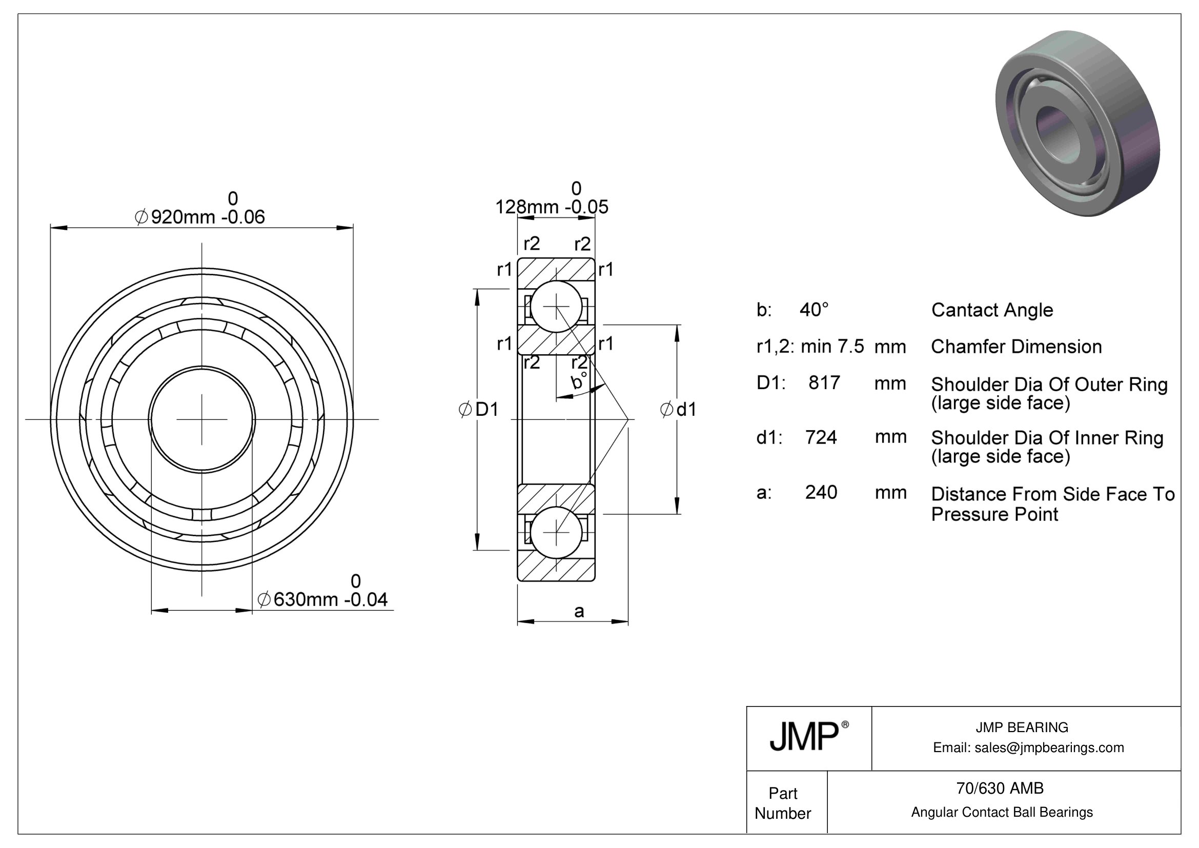 70/630 AMB engineering drawing