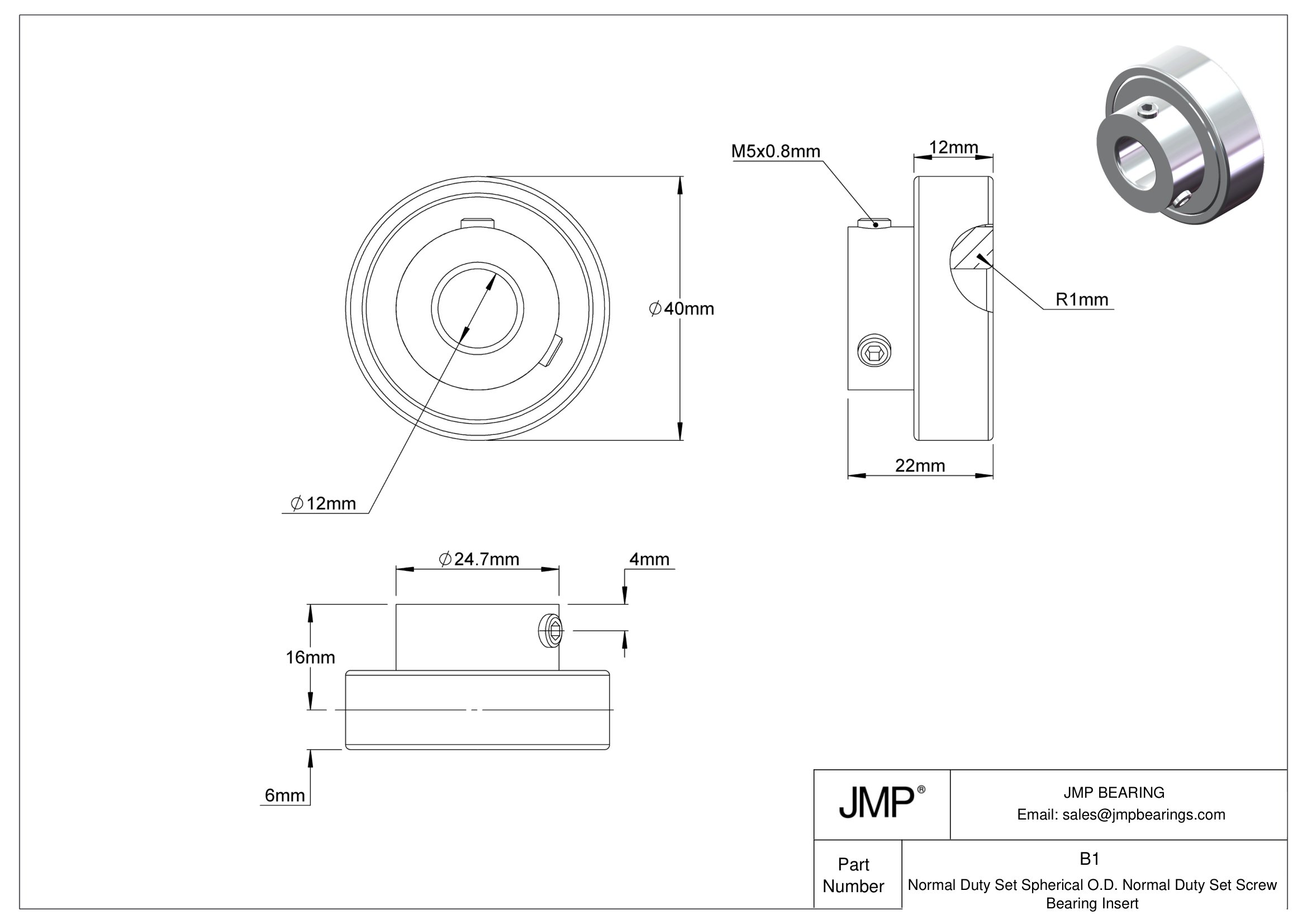 B1 engineering drawing