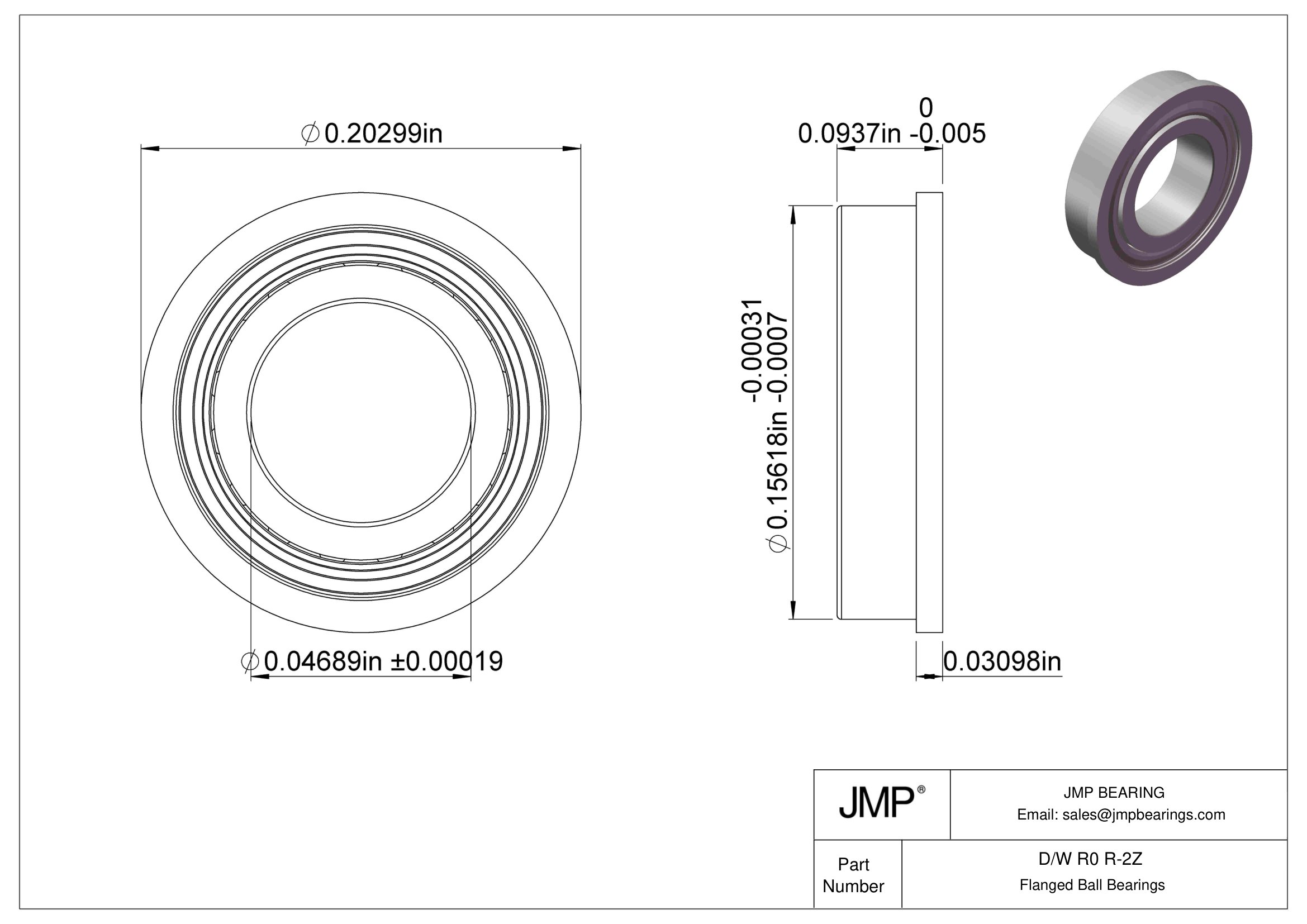 D/W R0 R-2Z engineering drawing