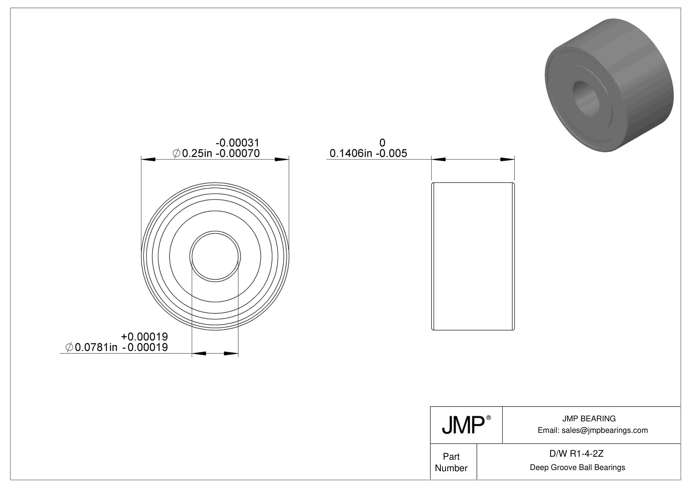 D/W R1-4-2Z engineering drawing
