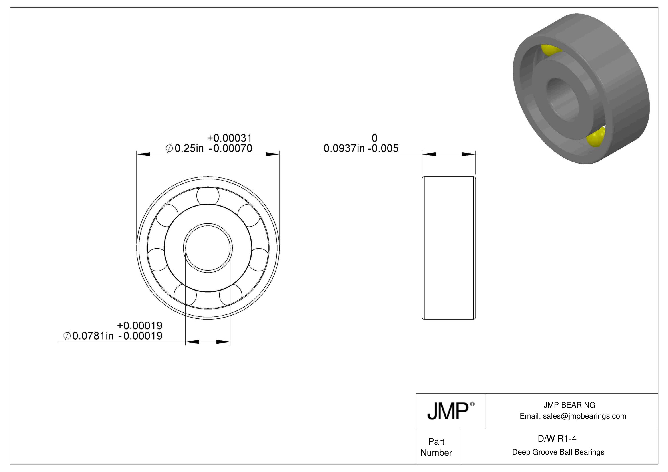 D/W R1-4 engineering drawing