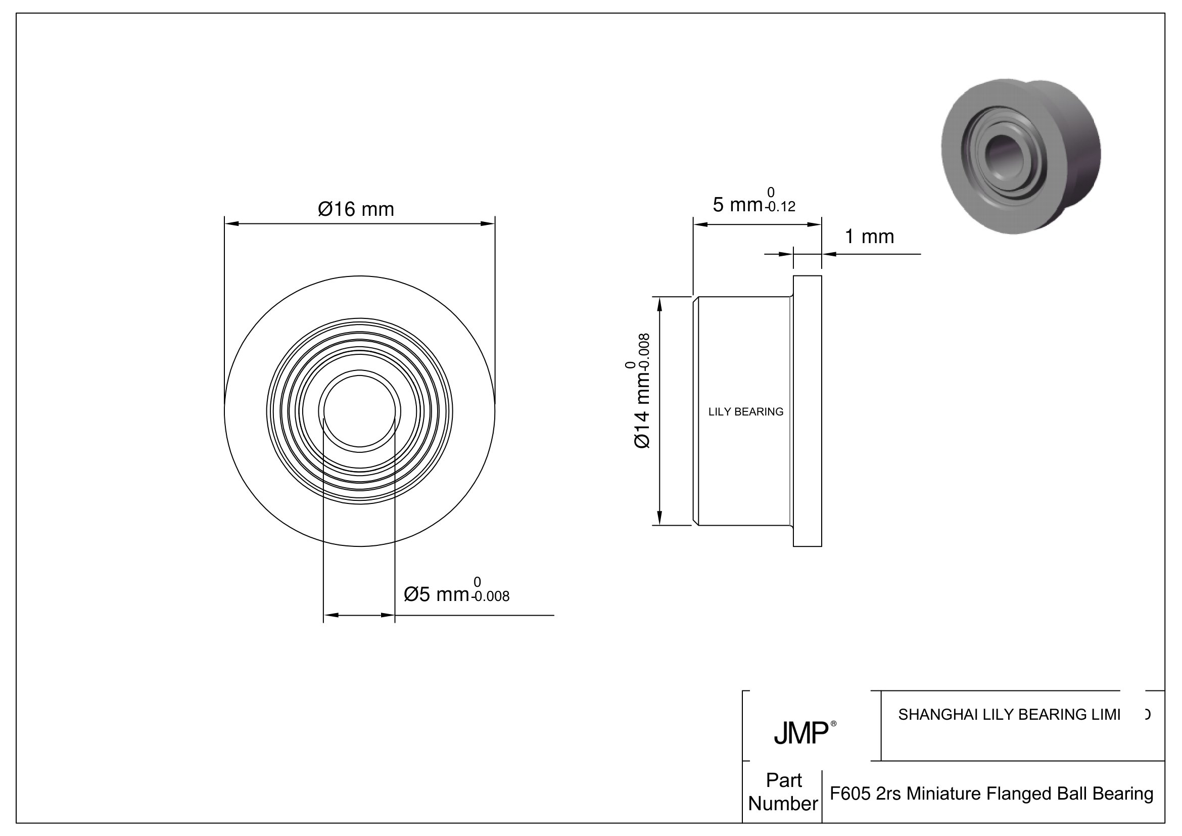 F605 2rs engineering drawing