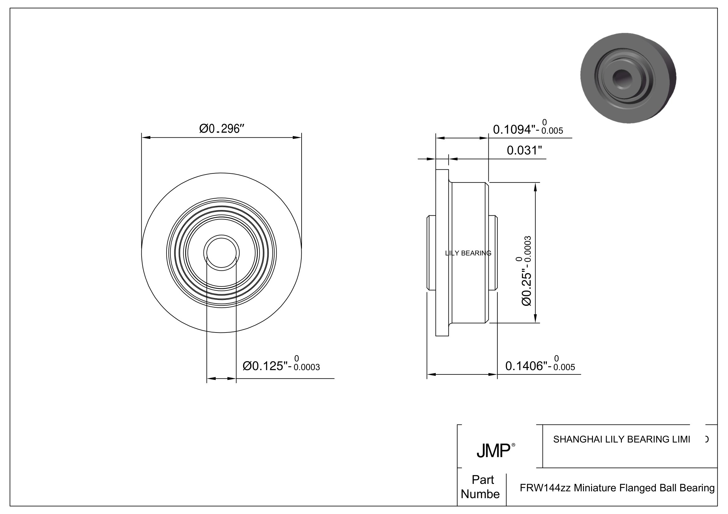 FRW144zz engineering drawing