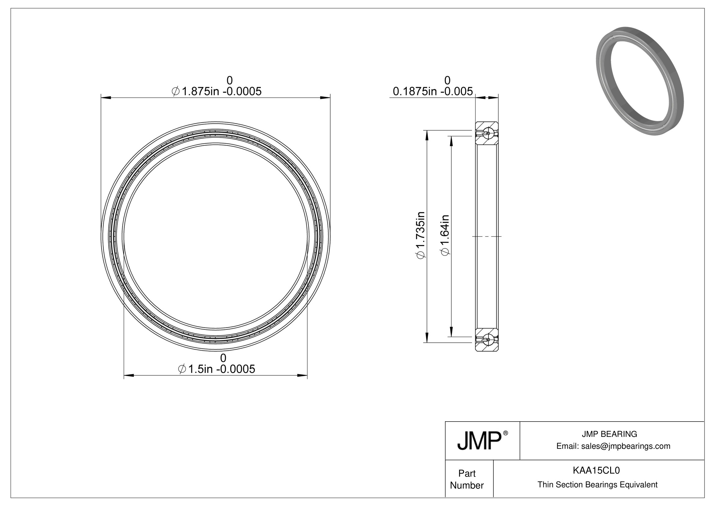 KAA15CL0 engineering drawing