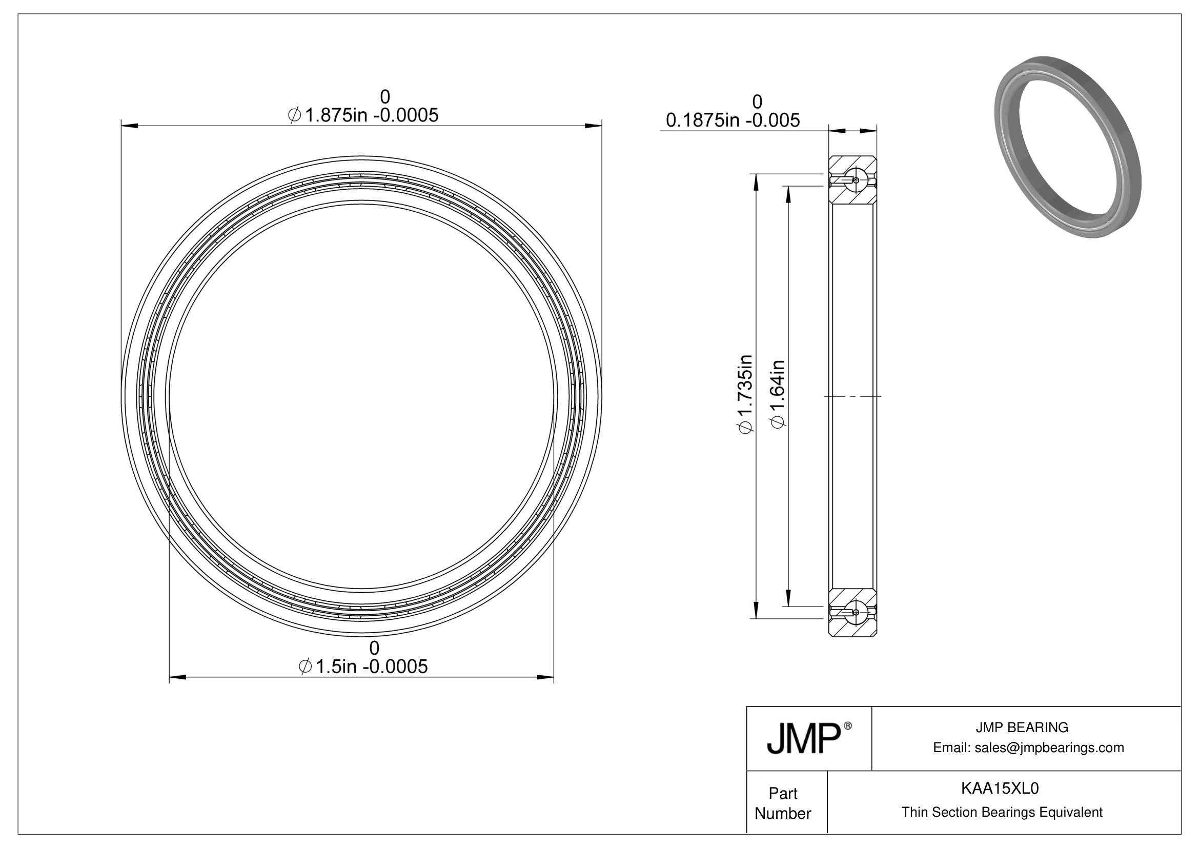 KAA15XL0 engineering drawing