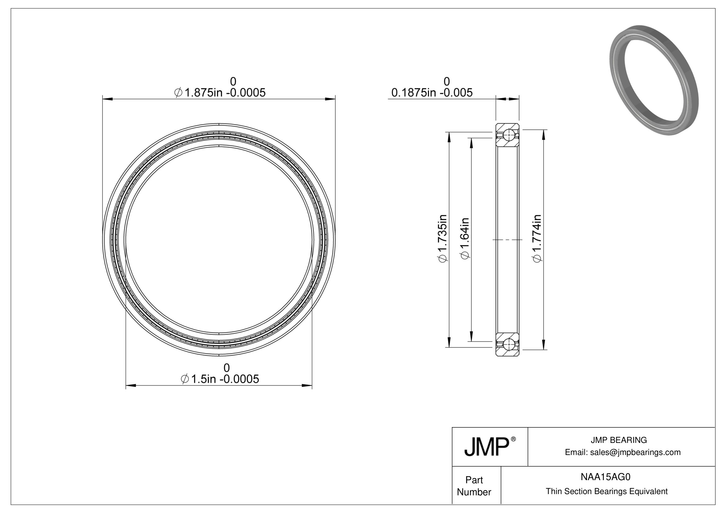 NAA15AG0 engineering drawing