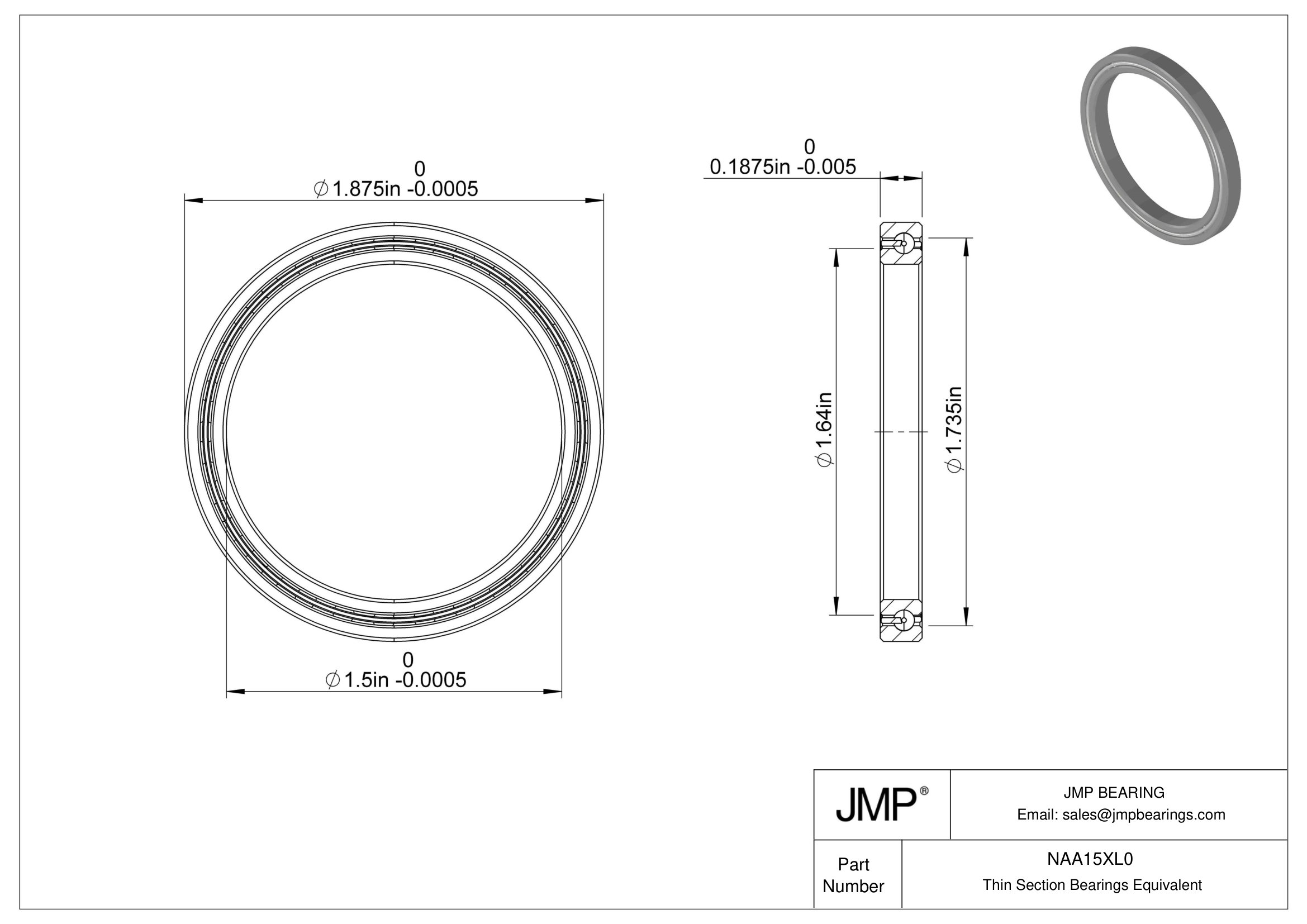 NAA15XL0 engineering drawing