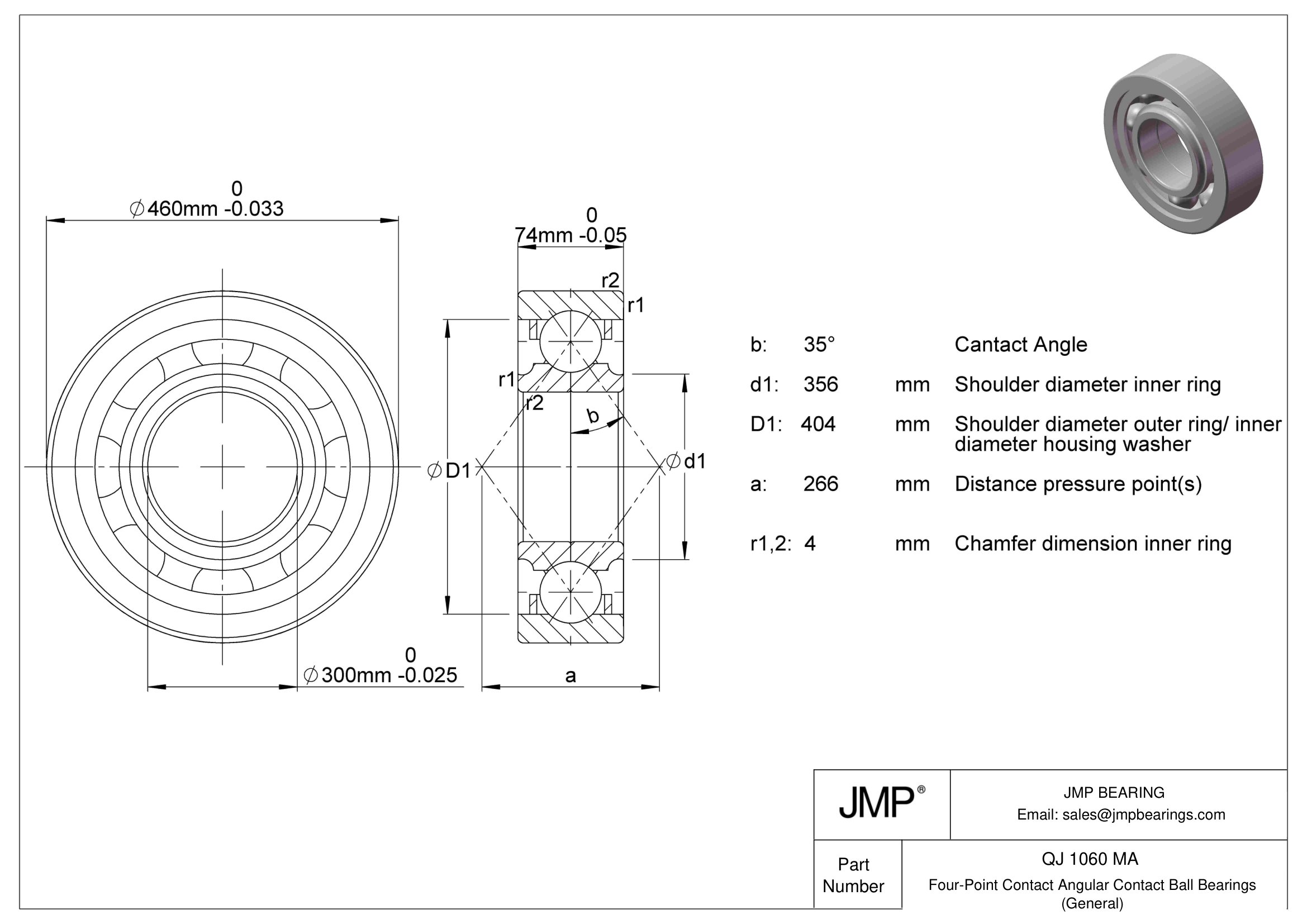 QJ 1060 MA engineering drawing