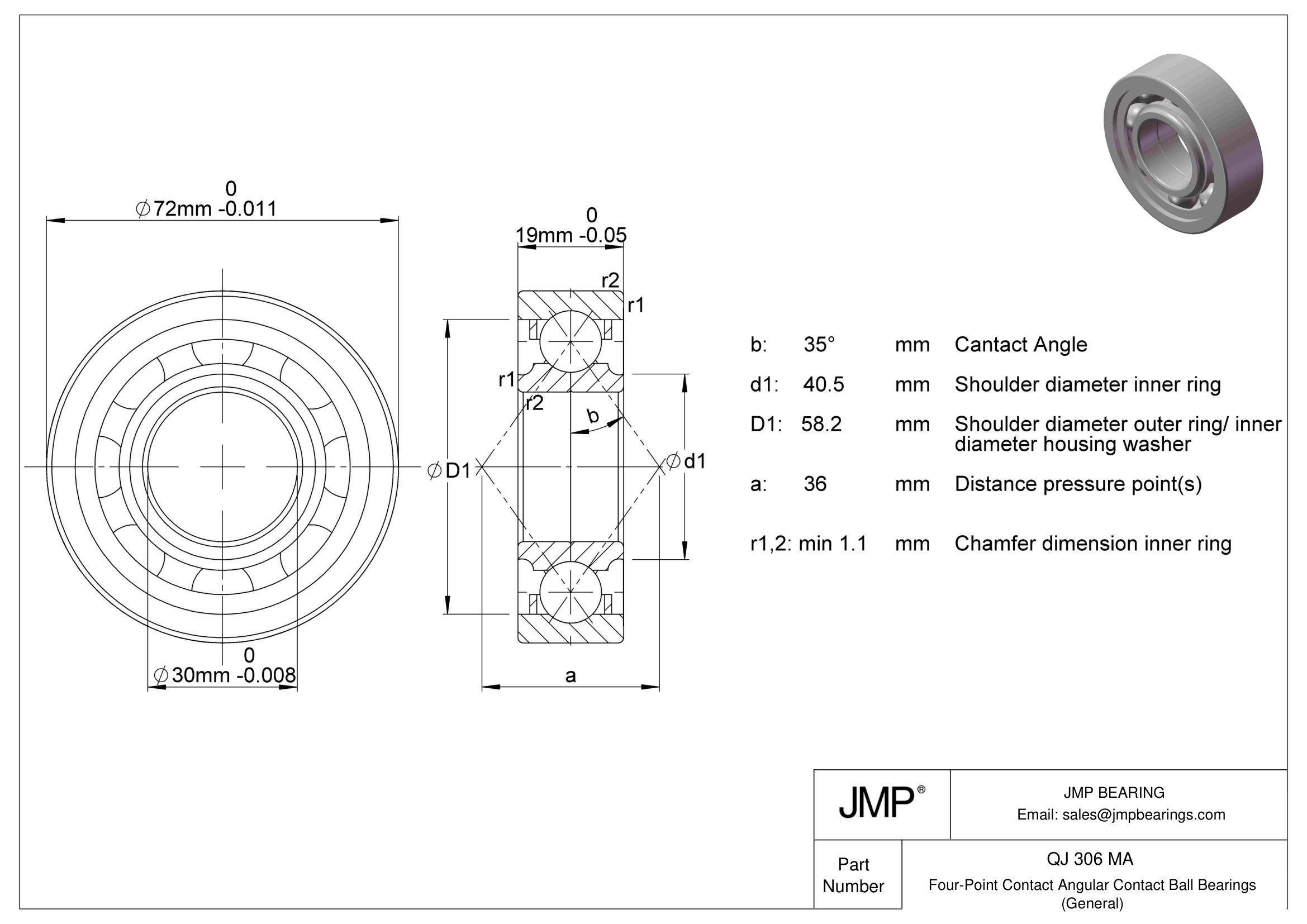 QJ 306 MA engineering drawing