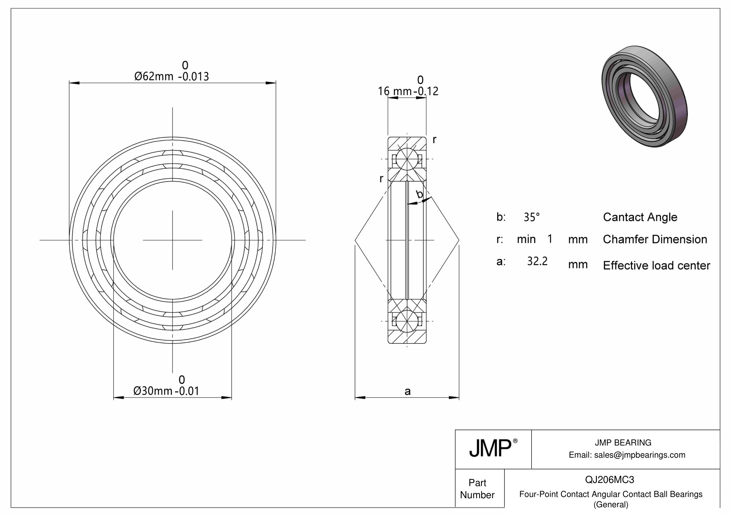 QJ206MC3 engineering drawing