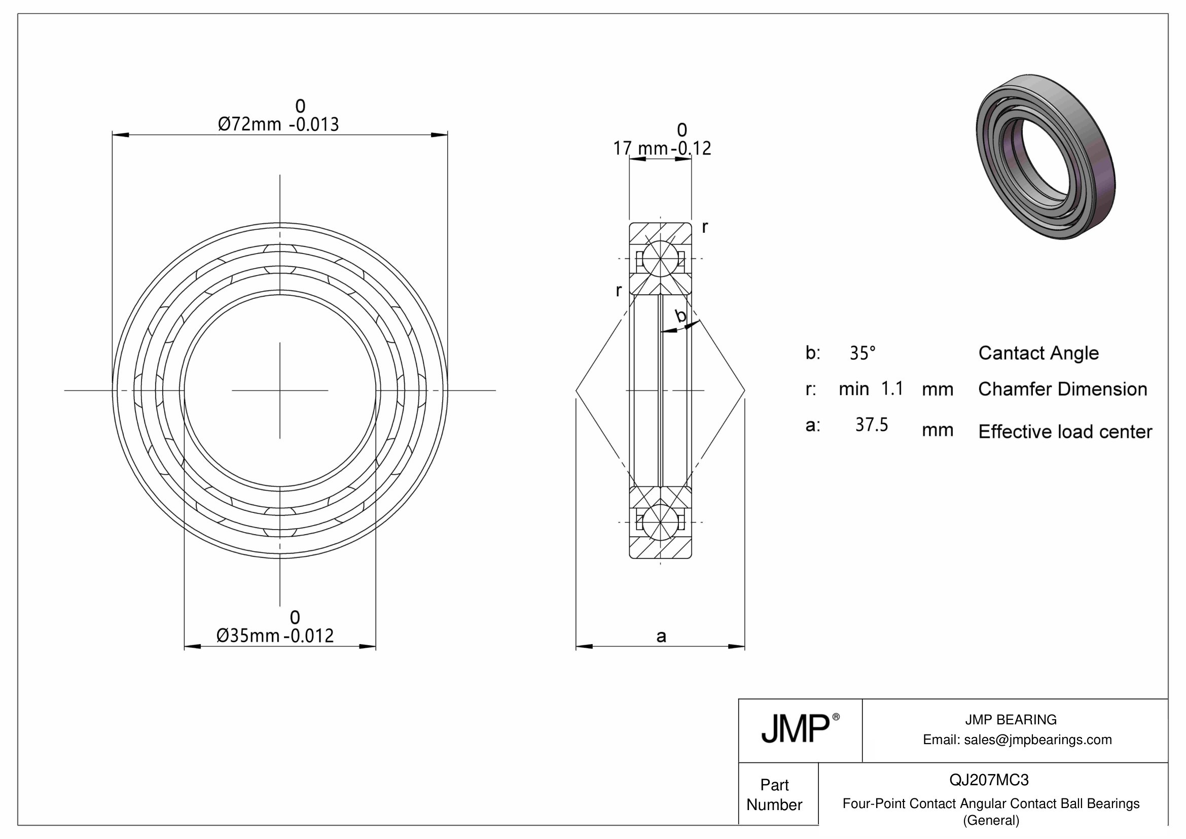 QJ207MC3 engineering drawing