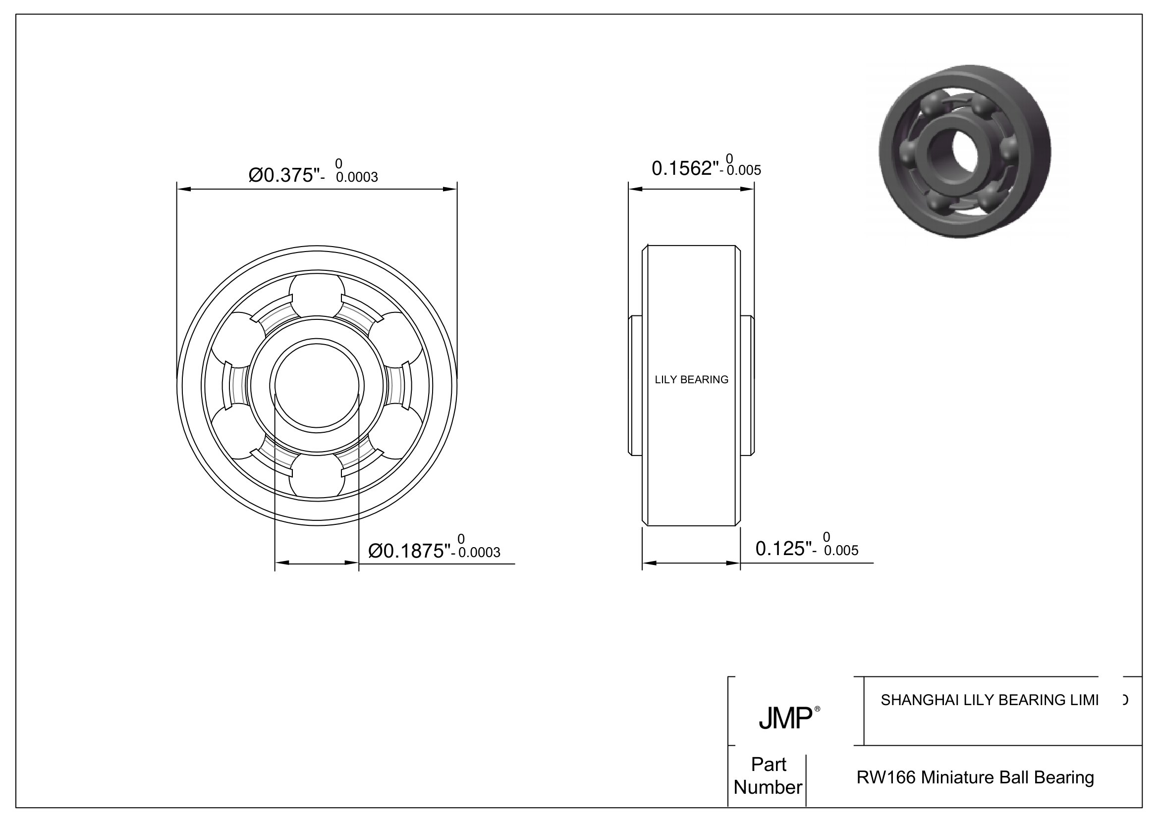 RW166 engineering drawing