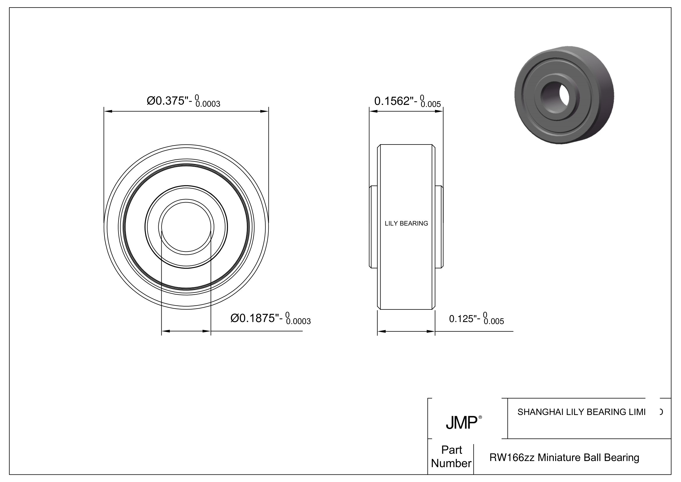 RW166zz engineering drawing