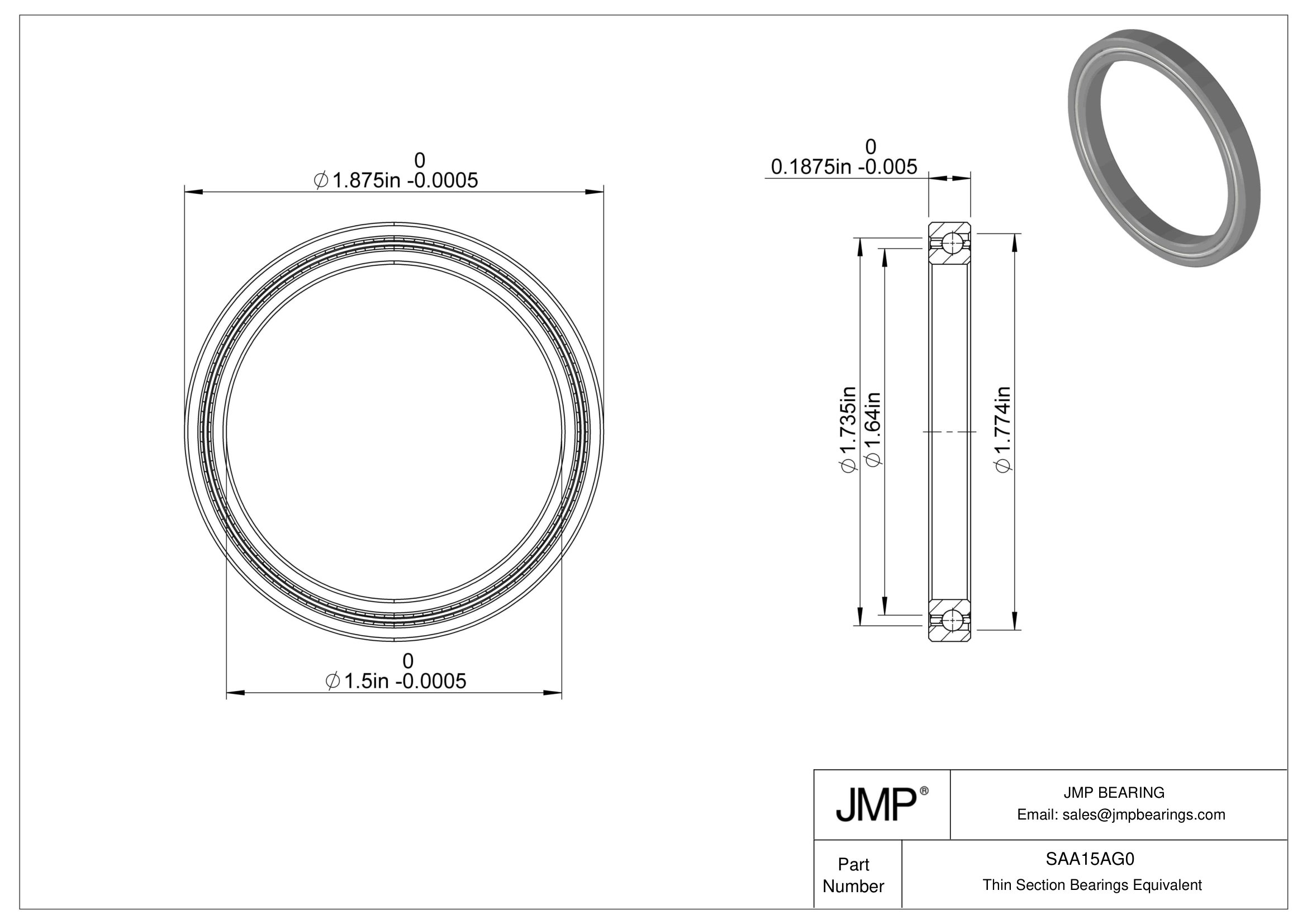 SAA15AG0 engineering drawing
