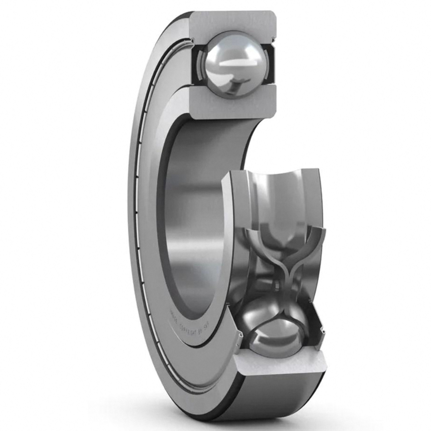 D/W R1-2Z Stainless Steel Deep Groove Ball Bearings